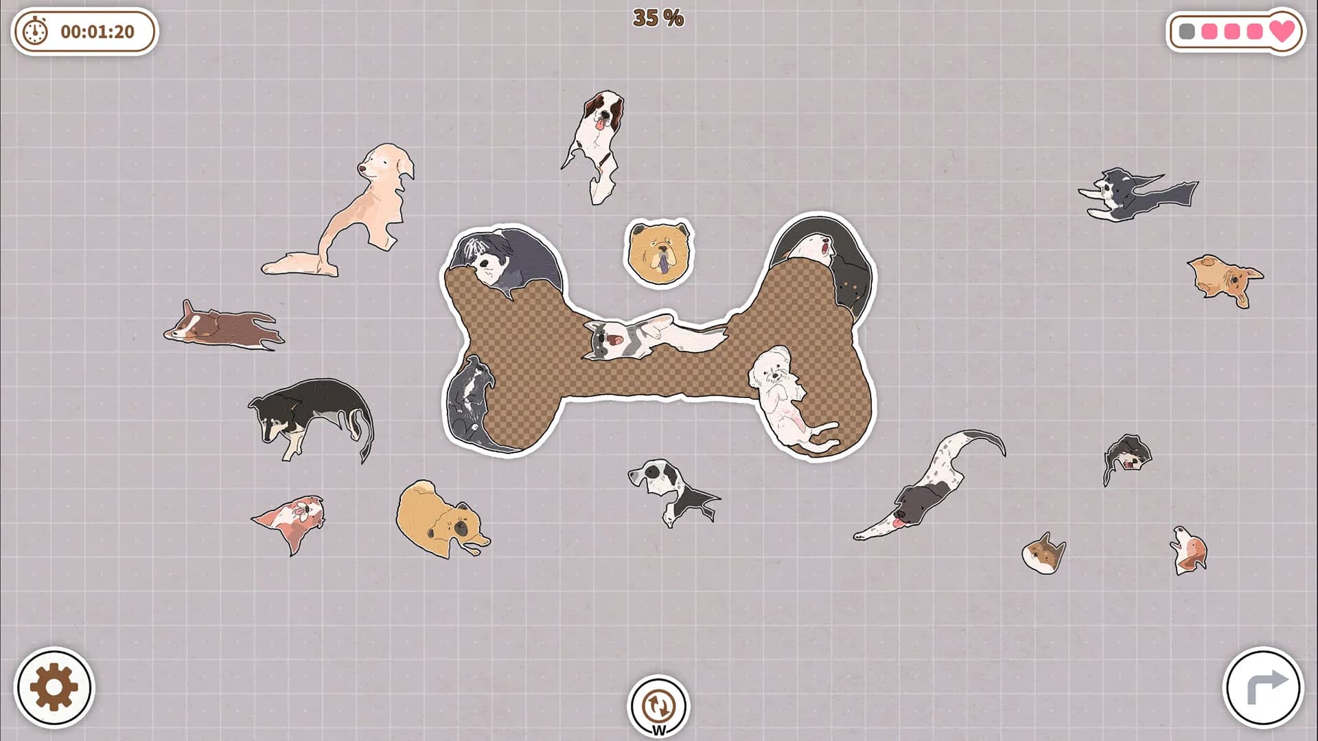 Dogs Huddled Together 挤在一起的狗狗们 görsel 9