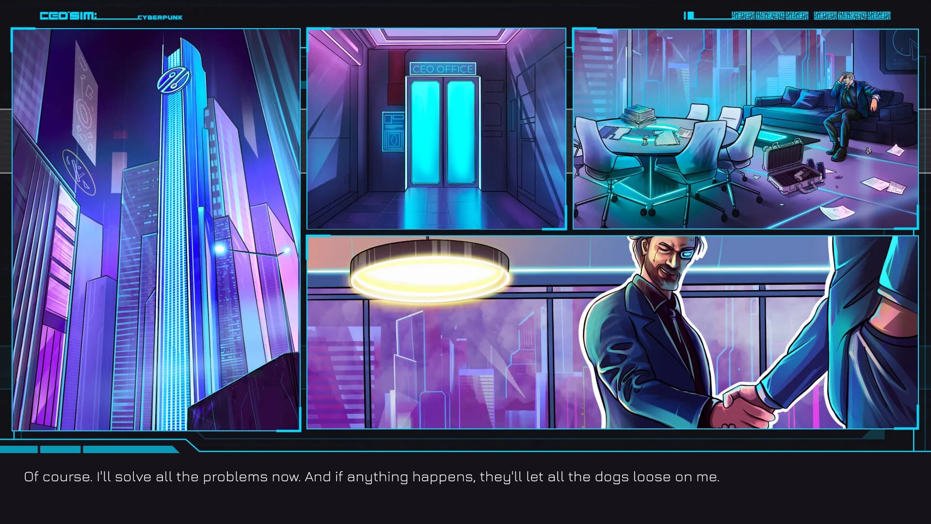CEO Sim: Cyberpunk görsel 3