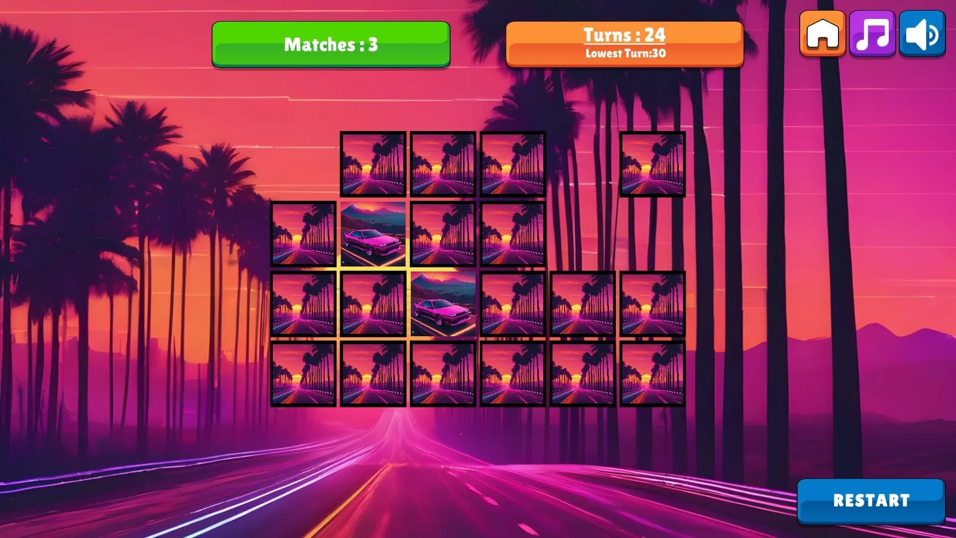 OG Memory: Synthwave Cars görsel 3