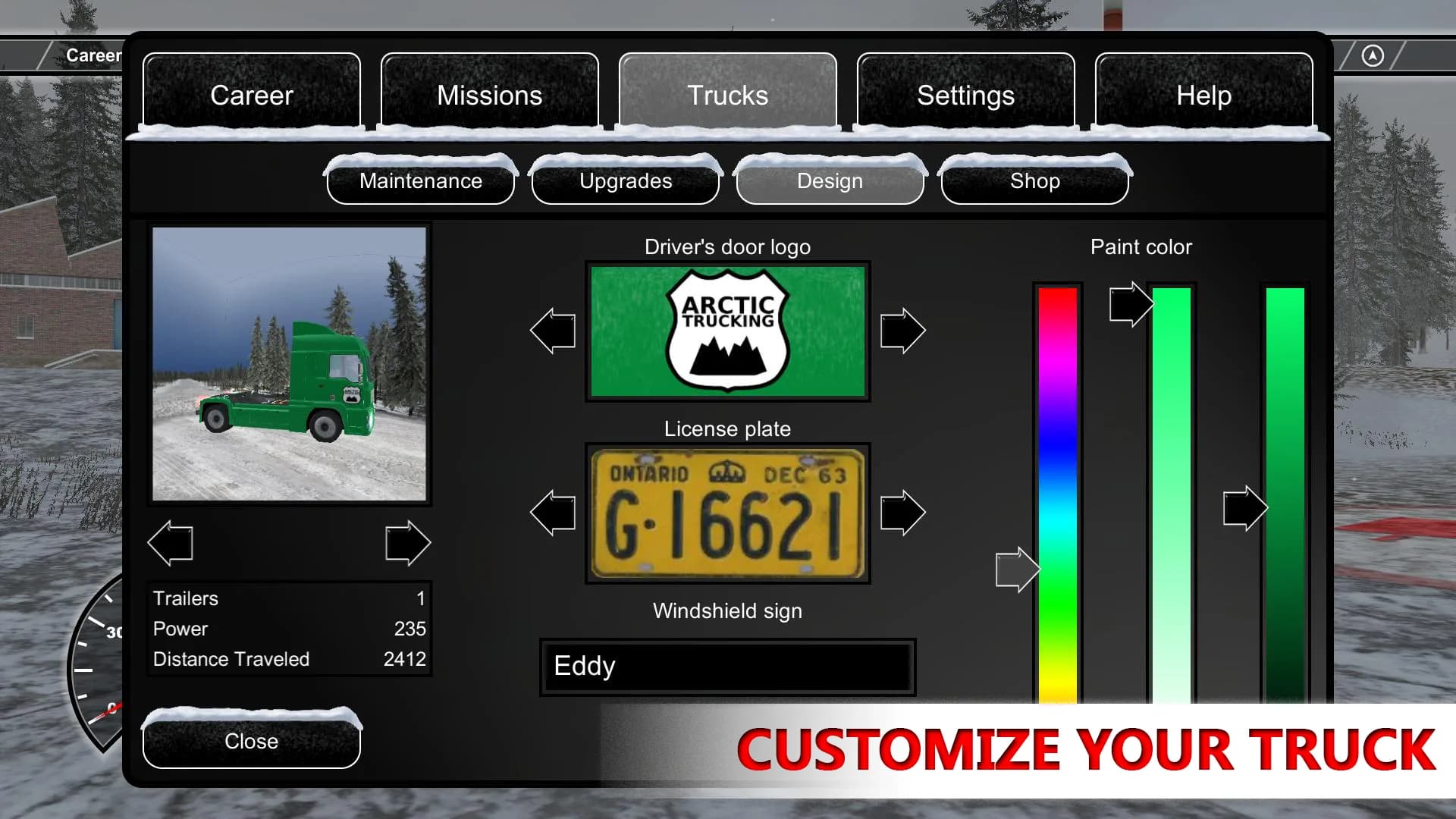 Arctic Trucker Simulator görsel 3