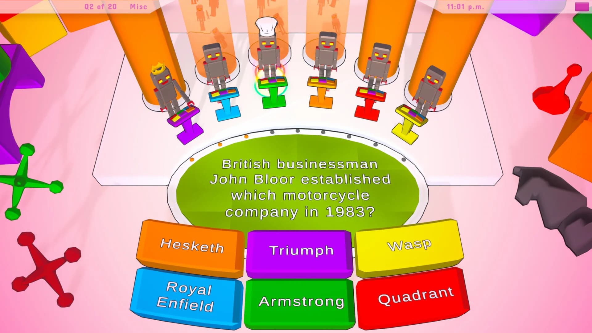 Robot Trivia Funtime görsel 4