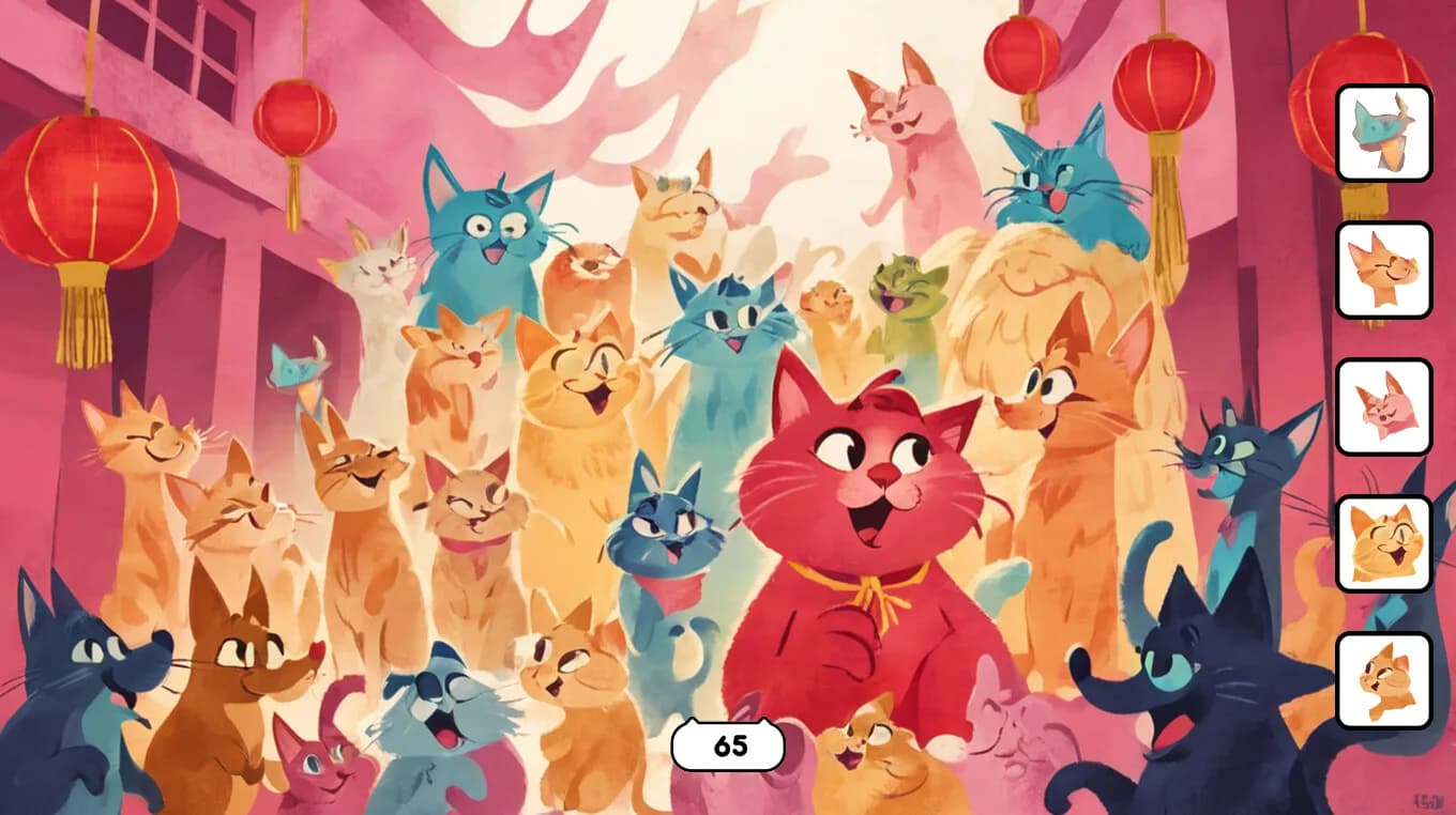 100 Hidden Cats in China görsel 4