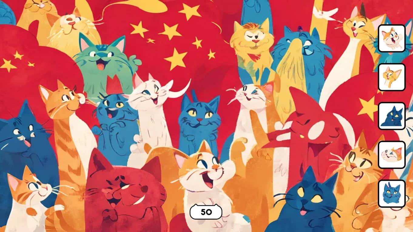 100 Hidden Cats in China görsel 5