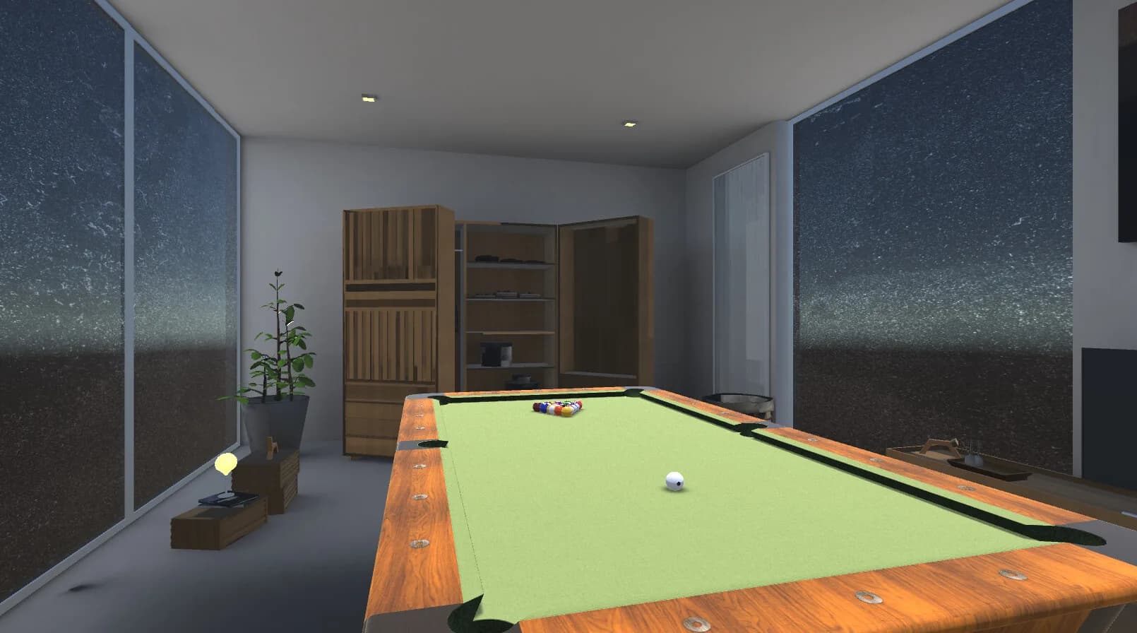 Pocketing the ball-Billiards Simulator - 8 ball- 3D pool görsel 3
