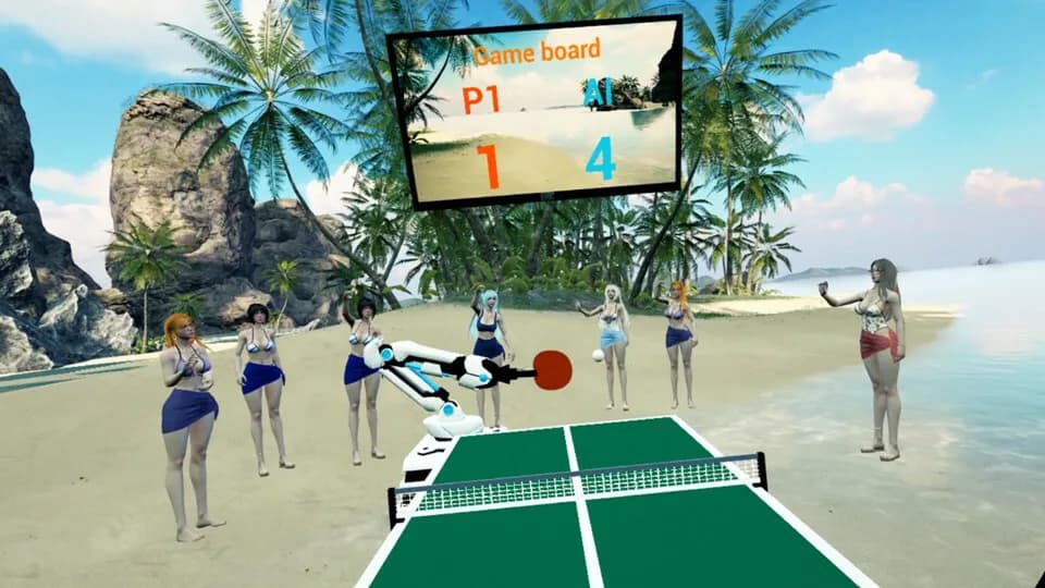 Beach Ping Pong Babes VR görsel 2