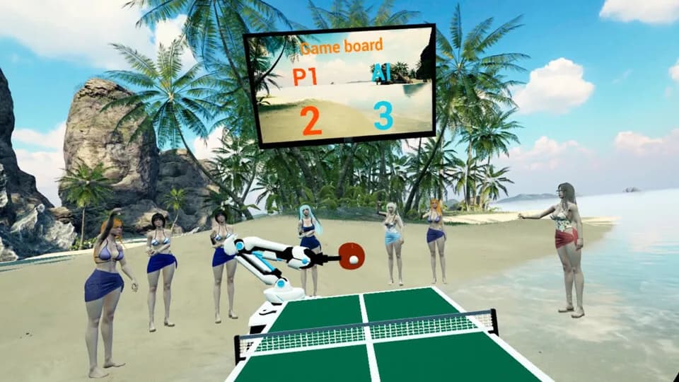 Beach Ping Pong Babes VR görsel 3