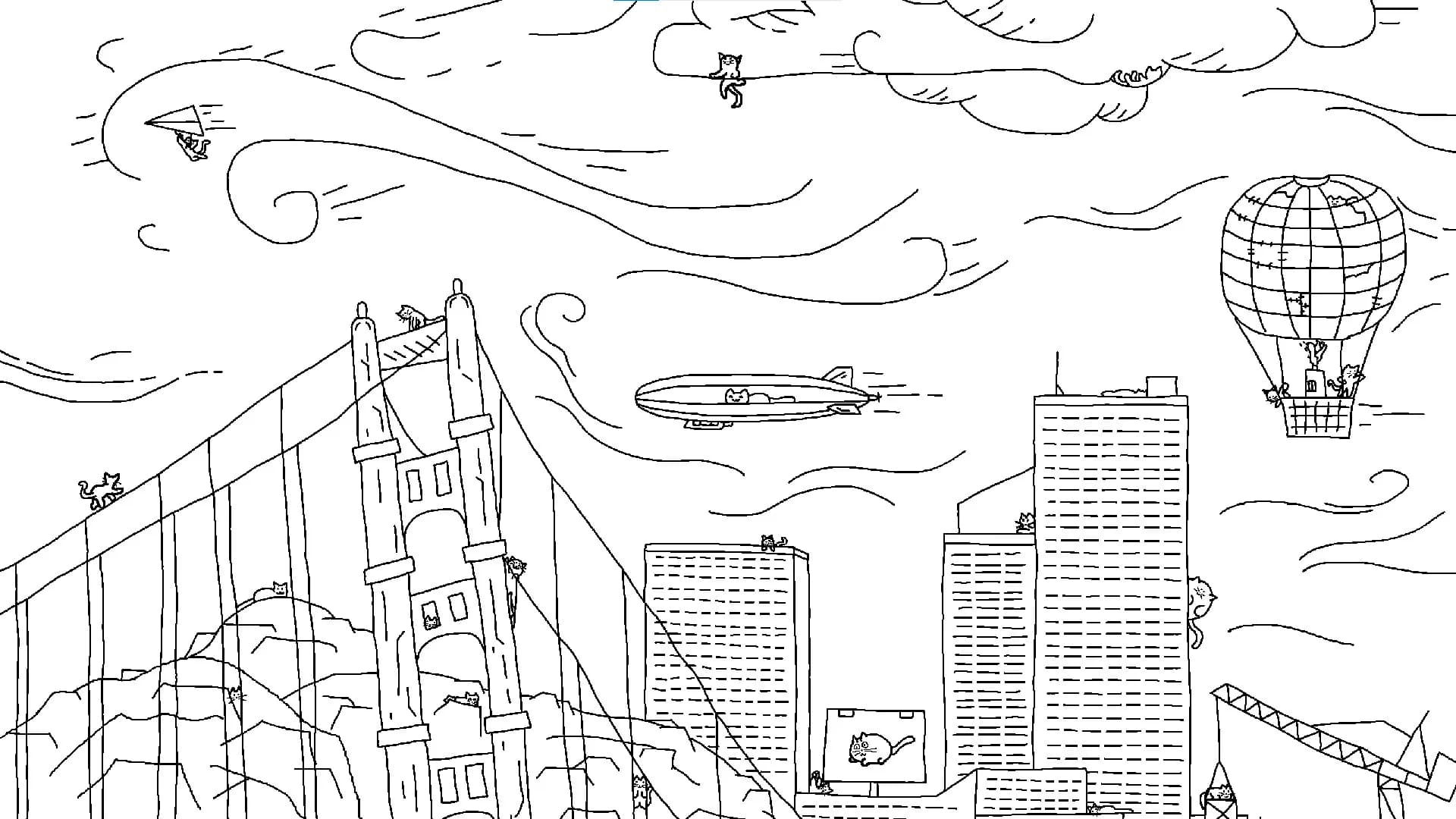 Looking For Cats In a Badly Drawn City görsel 2