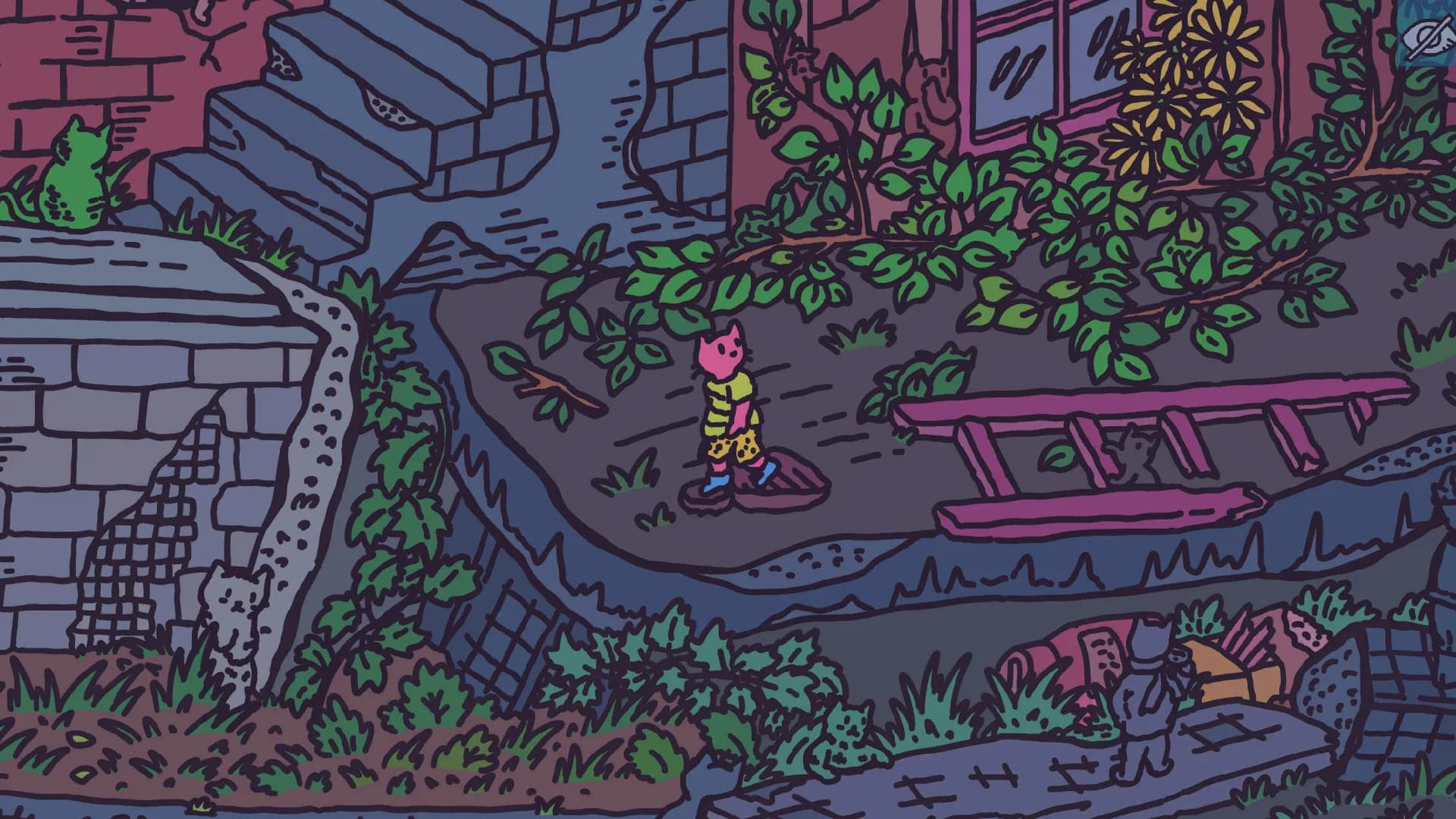 Finding Cats In Old City Block görsel 5