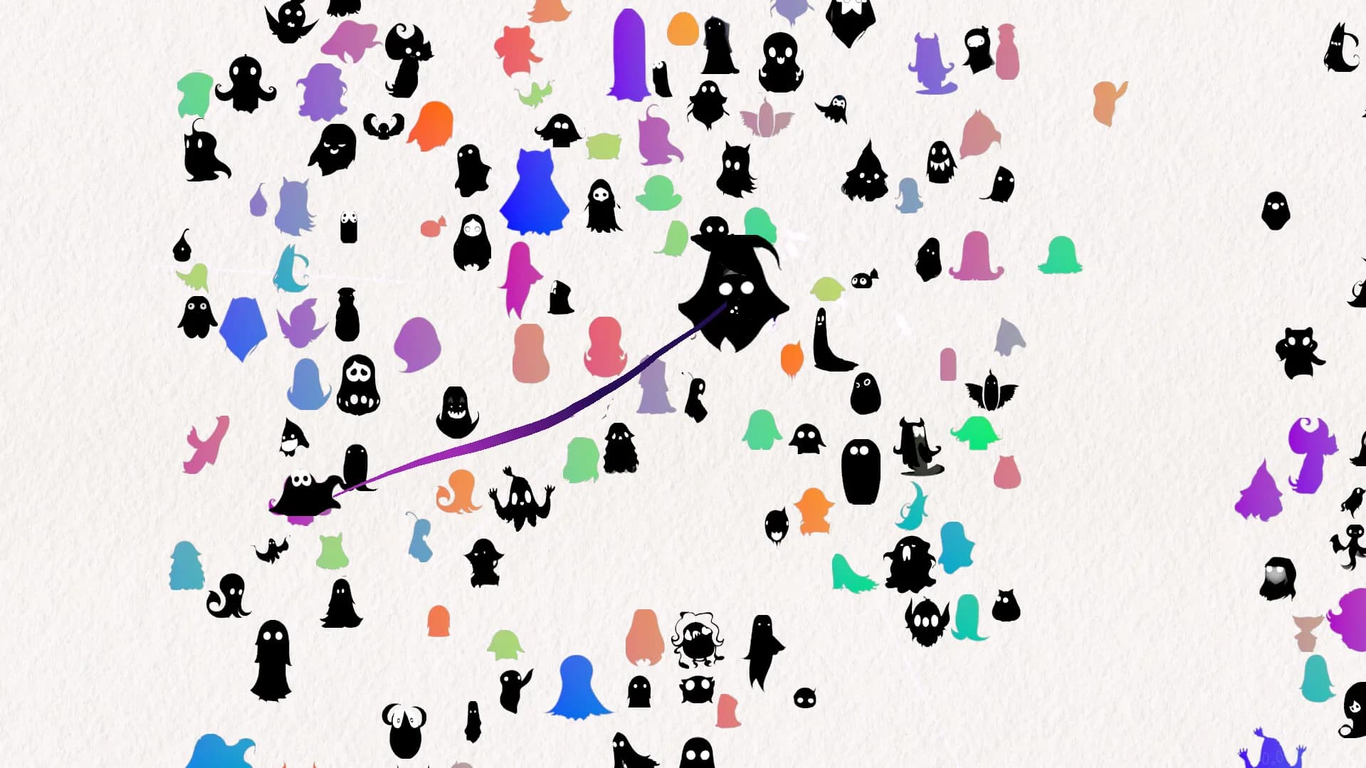 Doodle Harmony Ghosts görsel 3