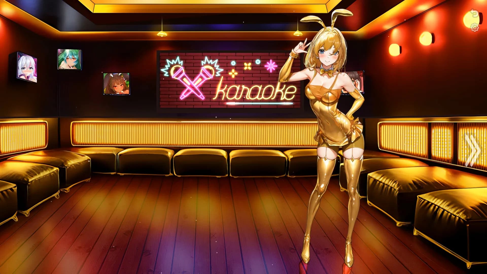 Bunny-girl with Golden tummy görsel 4