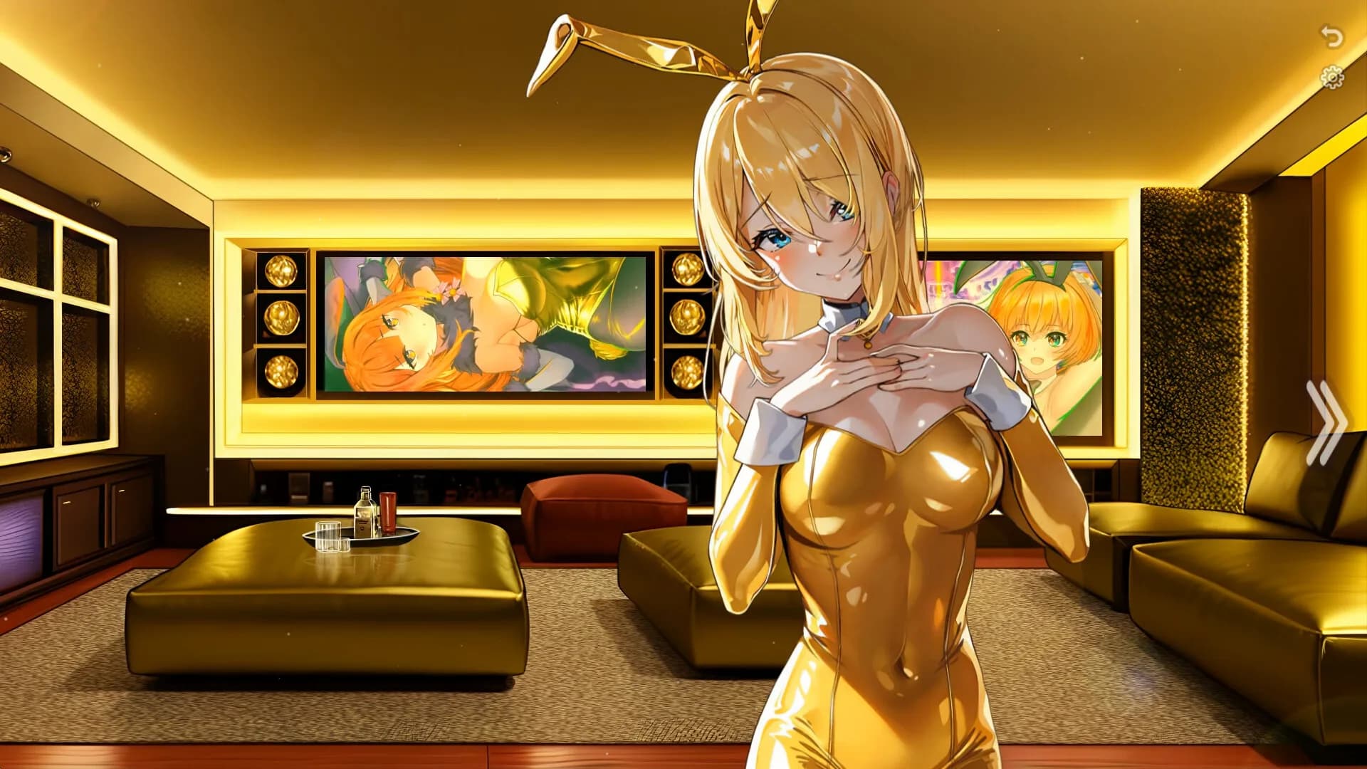 Bunny-girl with Golden tummy görsel 5