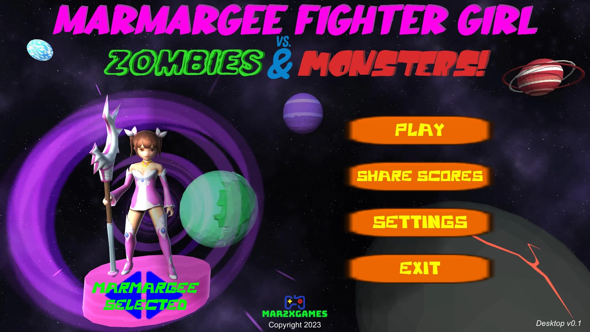 Marmargee Fighter Girl vs. Zombies & Monsters! görsel 5