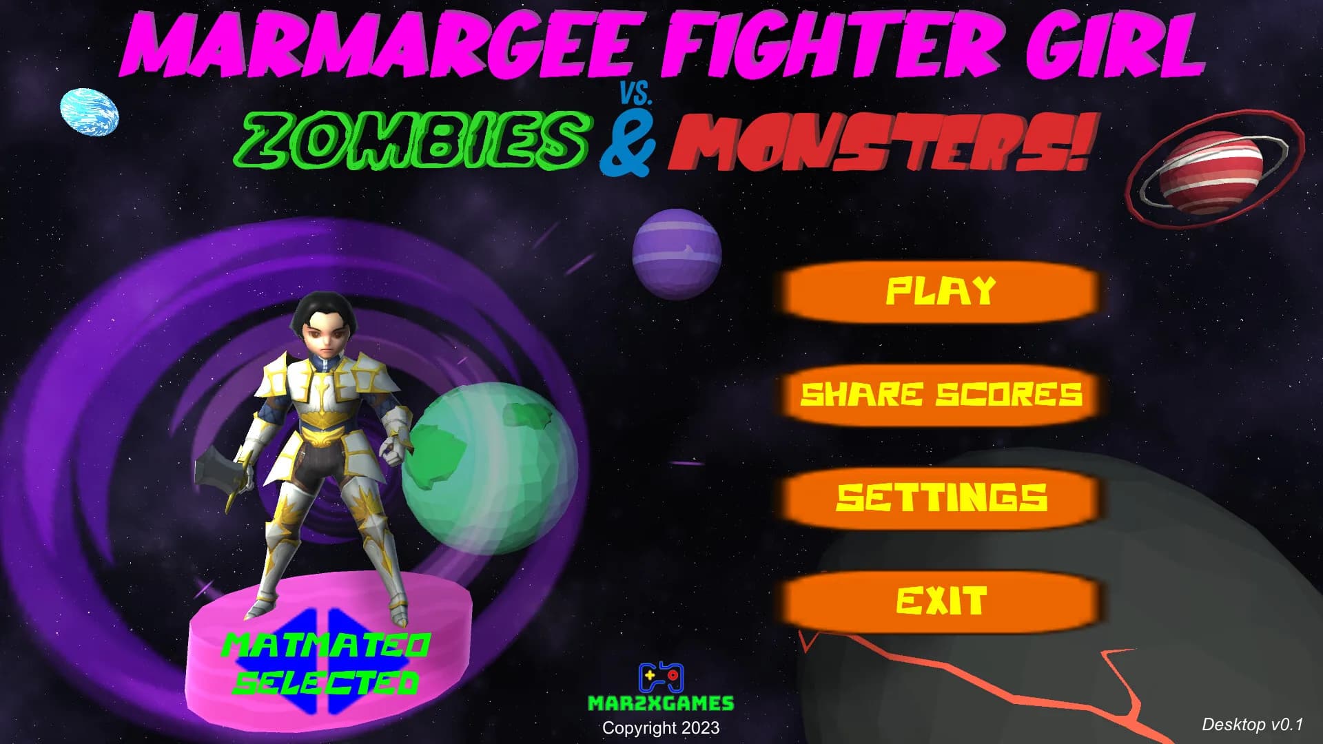 Marmargee Fighter Girl vs. Zombies & Monsters! görsel 6