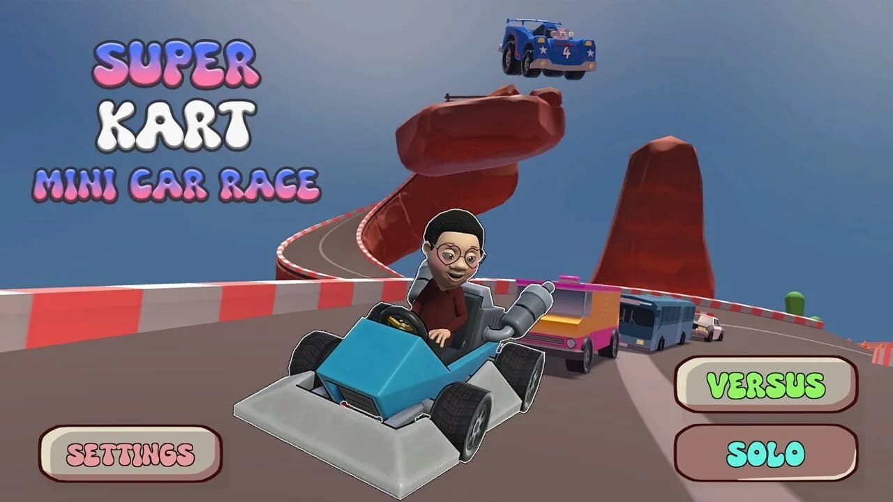 Super Kart Mini Car Race görsel 2
