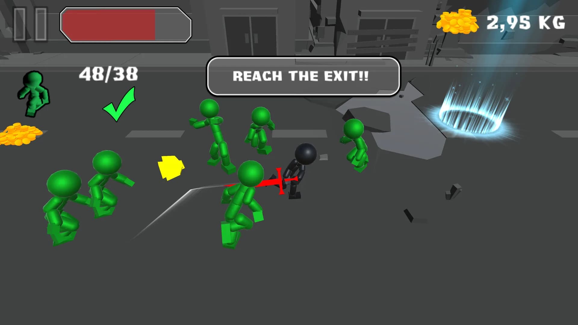 Stickman Killing Zombie görsel 2
