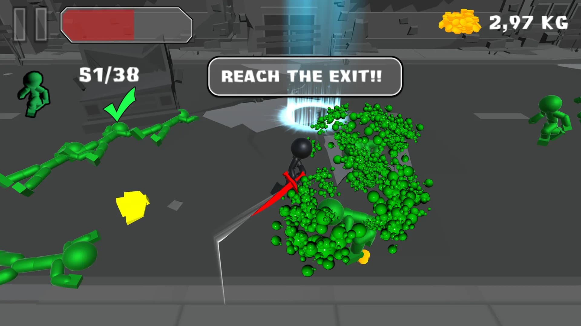 Stickman Killing Zombie görsel 16