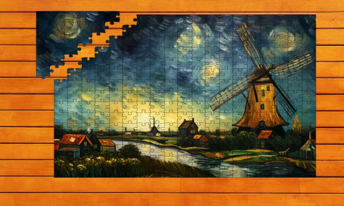 Van Gogh's Masterpiece Jigsaw Puzzles görsel 2