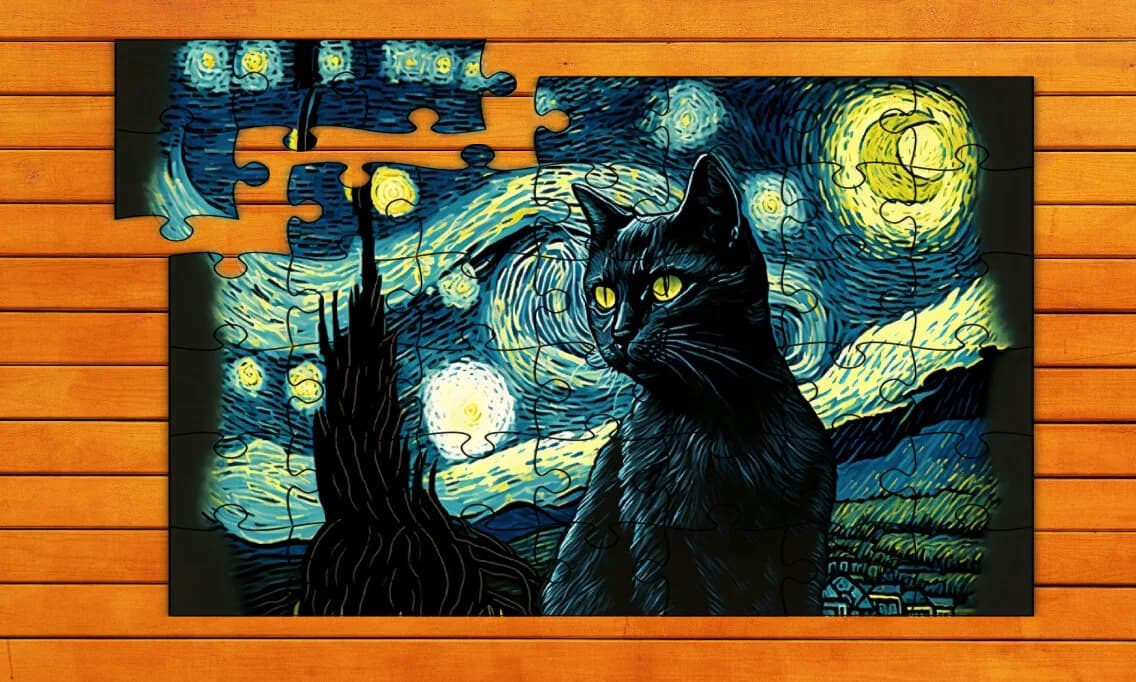 Van Gogh's Masterpiece Jigsaw Puzzles görsel 4