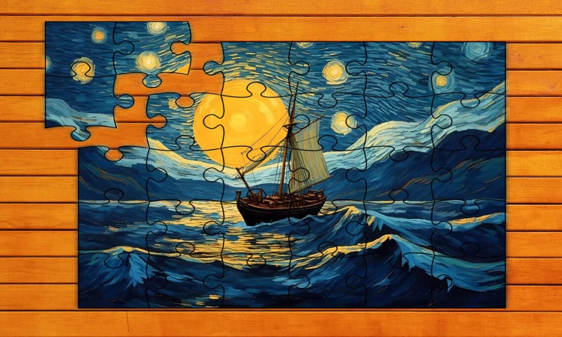 Van Gogh's Masterpiece Jigsaw Puzzles görsel 5