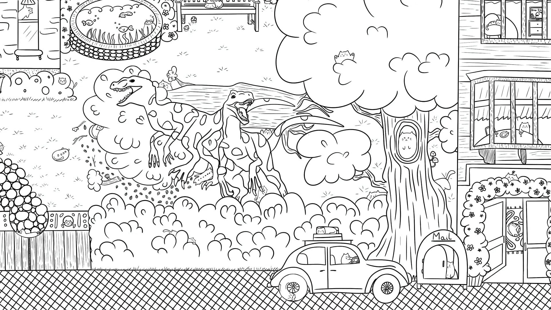 100 Dino Cats görsel 12