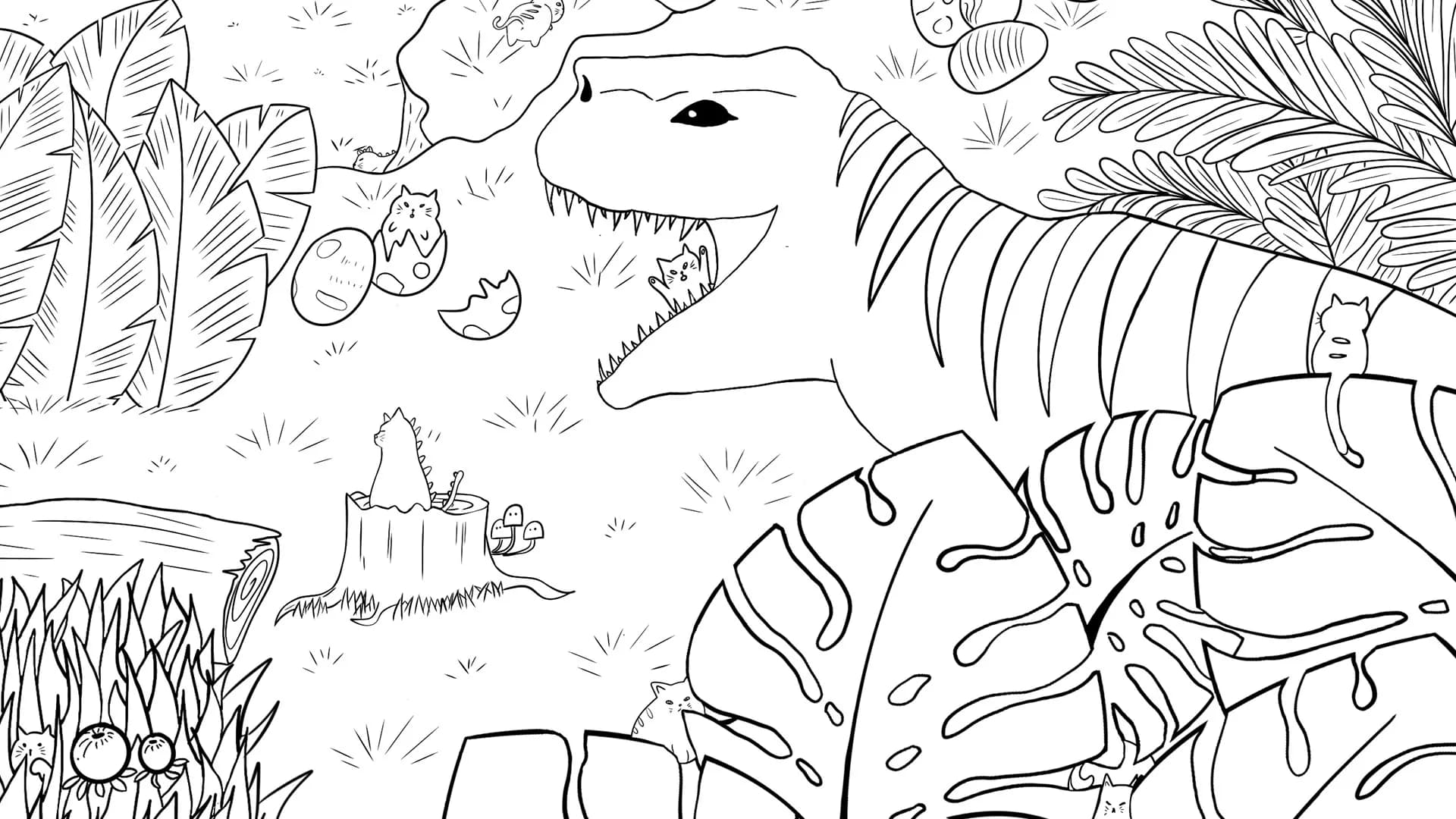 100 Dino Cats görsel 4