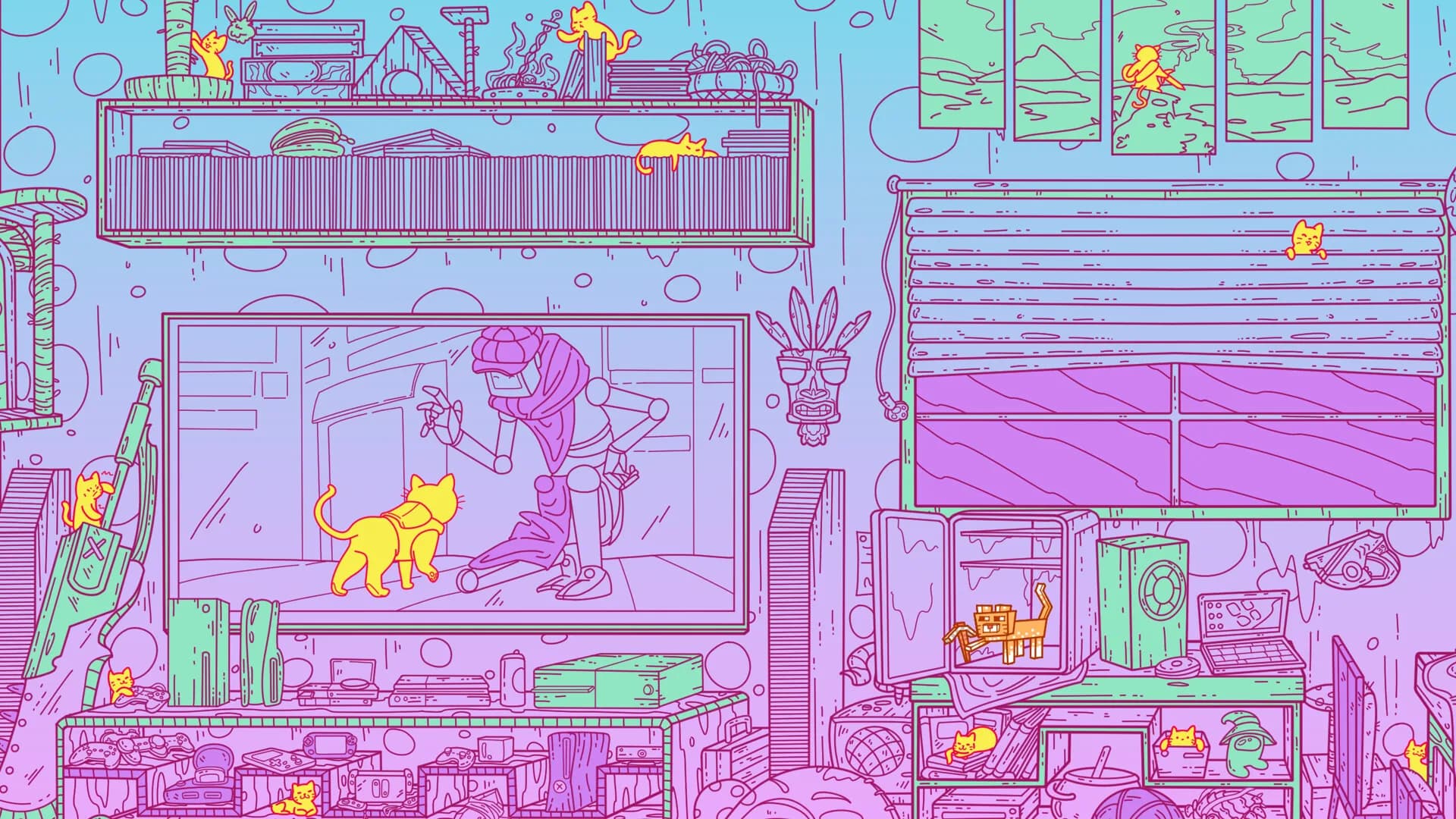A Building Full of Cats 2 görsel 2