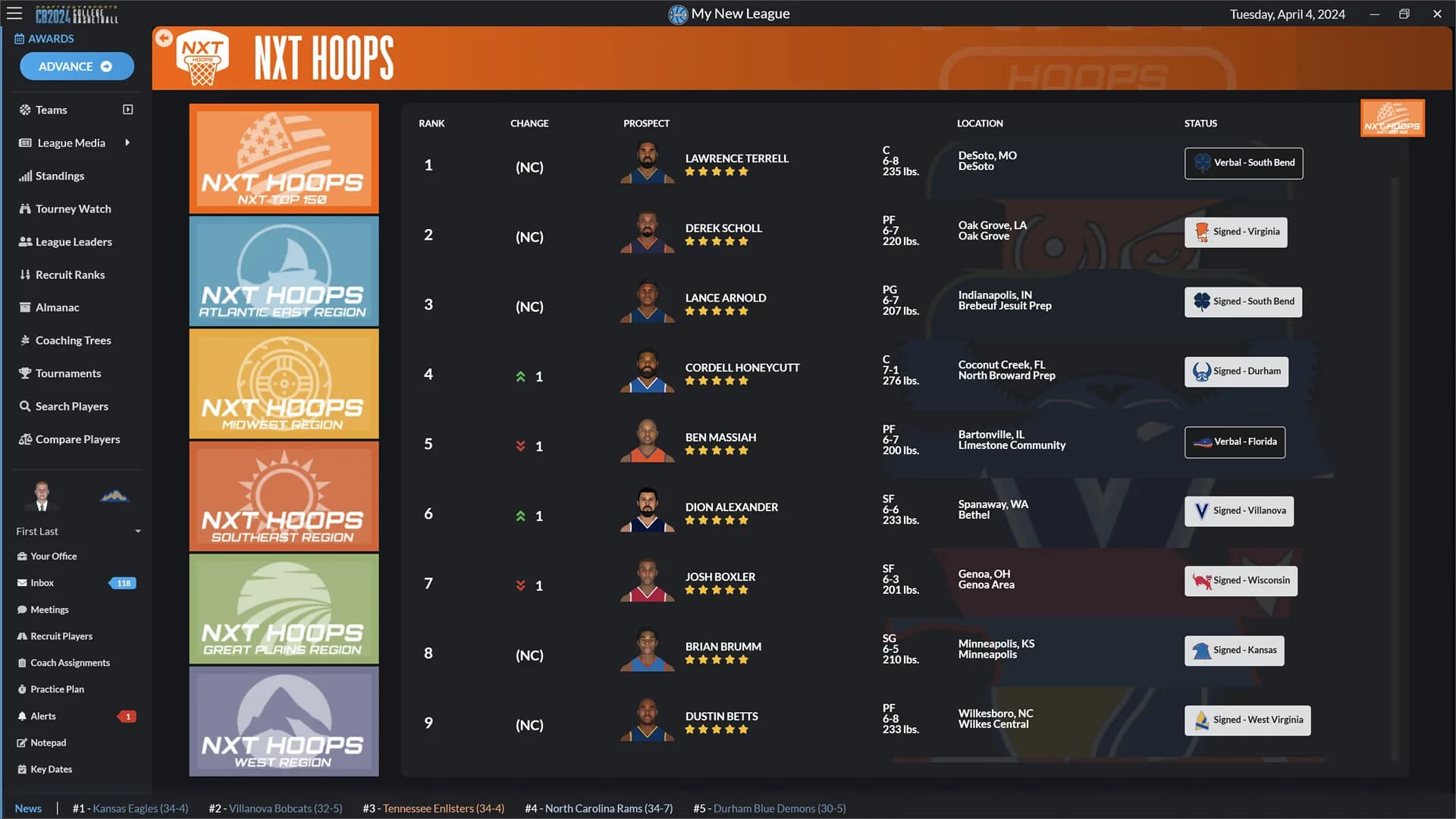 Draft Day Sports: College Basketball 2024 görsel 10