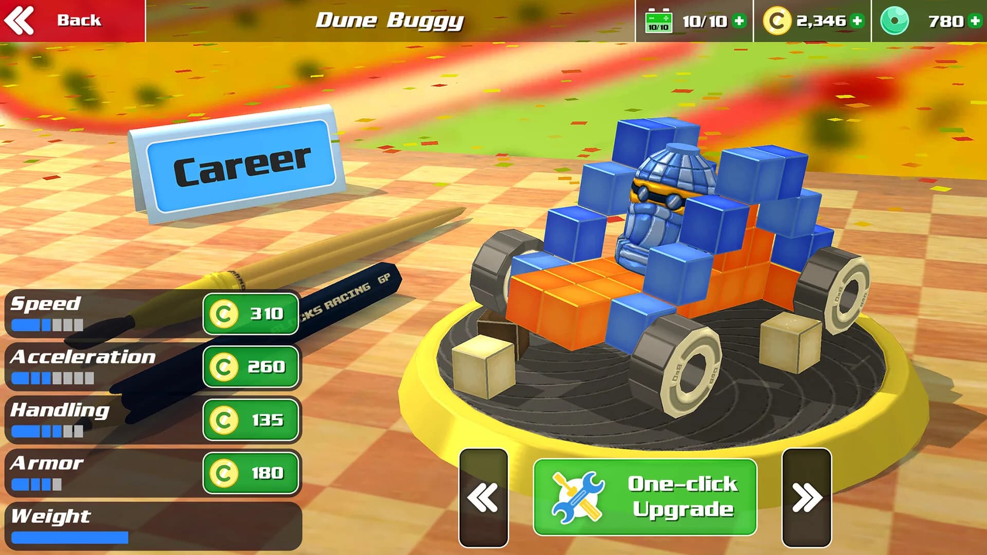 Pixel Car Racing: Blocky Crash görsel 2