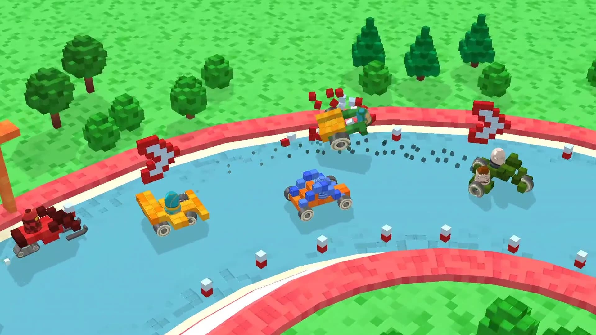 Pixel Car Racing: Blocky Crash görsel 5