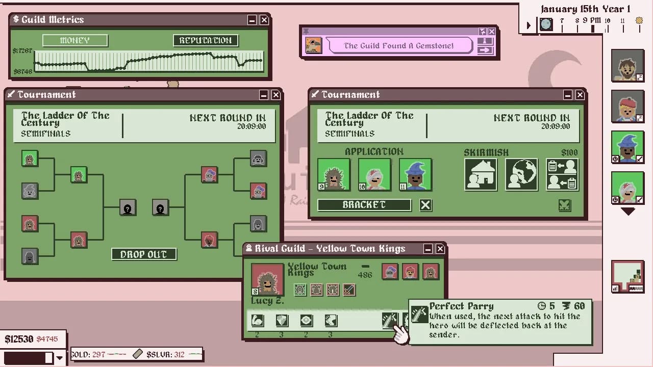 Heroes For Hire - Guild Micromanagement Simulator görsel 3