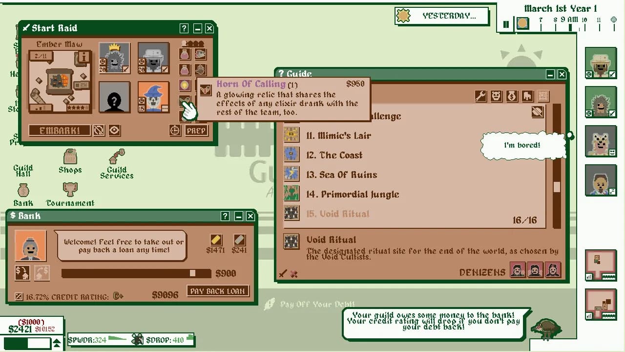 Heroes For Hire - Guild Micromanagement Simulator görsel 5