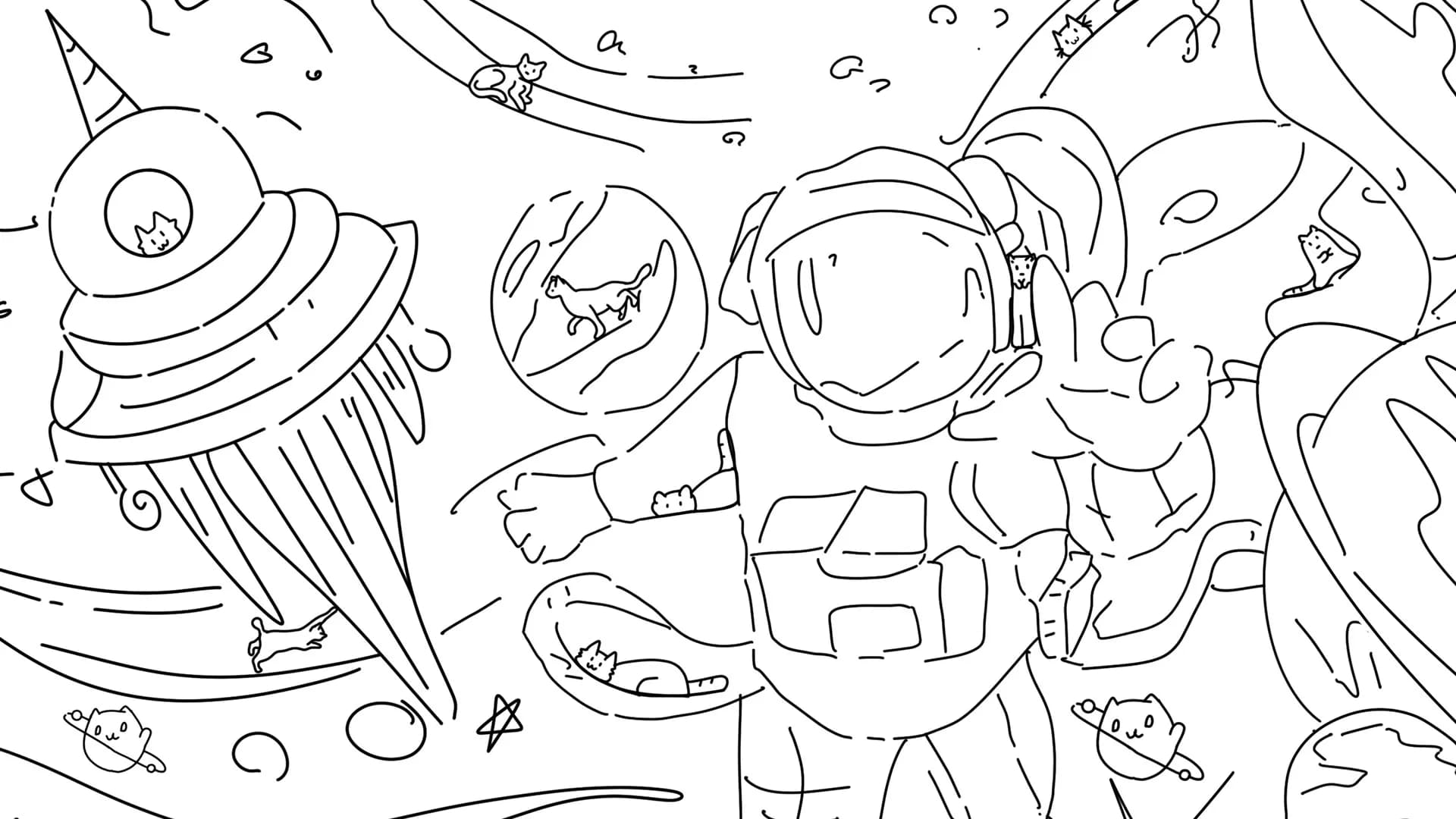100 Space Cats görsel 8