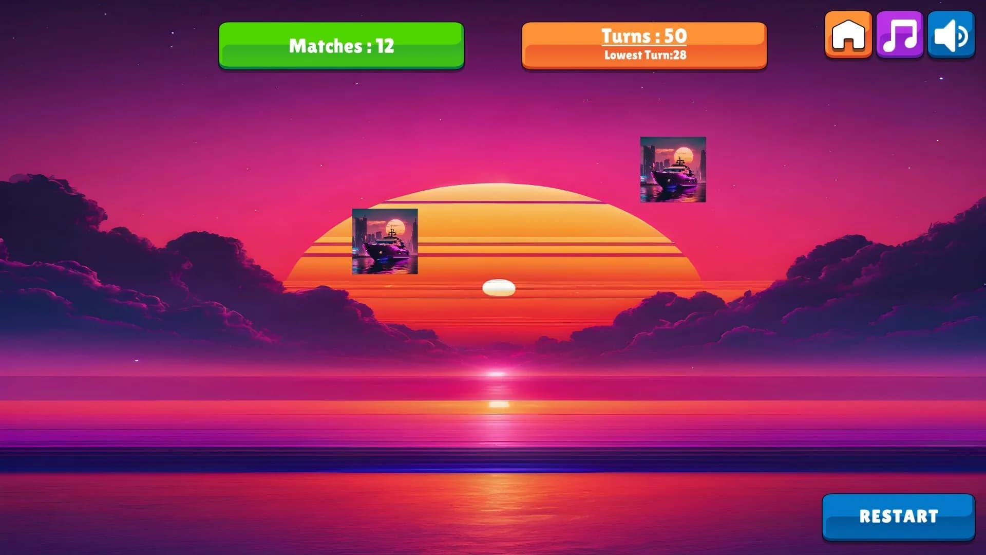 OG Memory: Synthwave Boats görsel 2