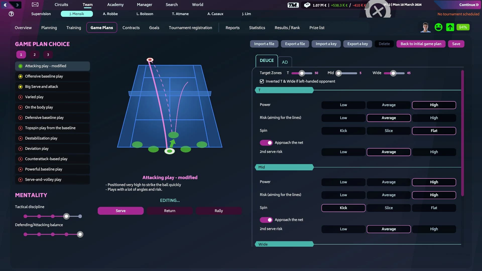 Tennis Manager 2024 görsel 6