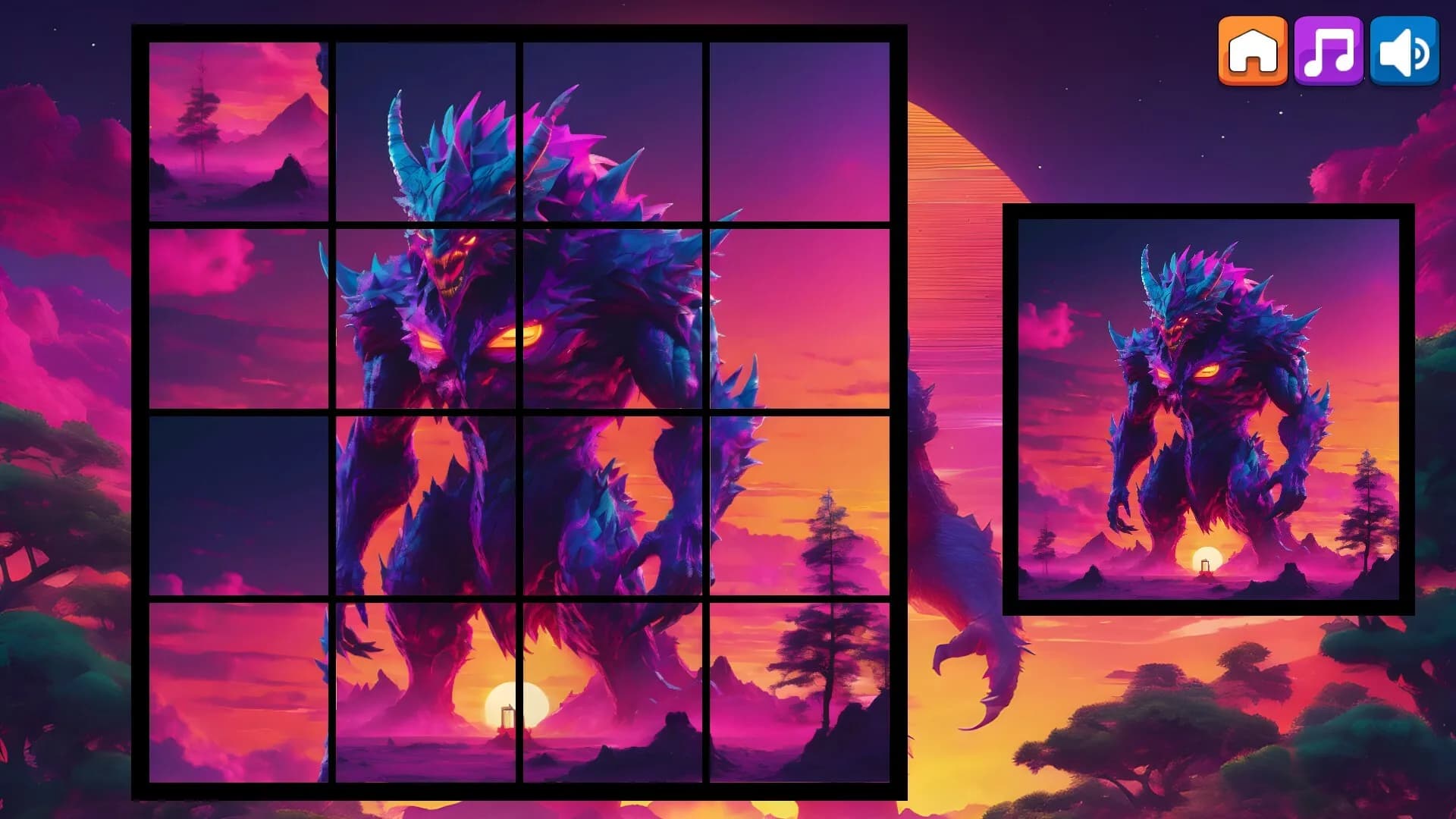 OG Puzzlers: Synthwave Monsters görsel 7