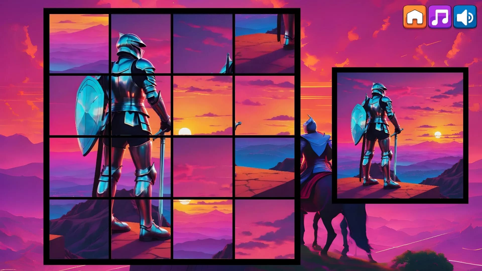 OG Puzzlers: Synthwave Knights görsel 3