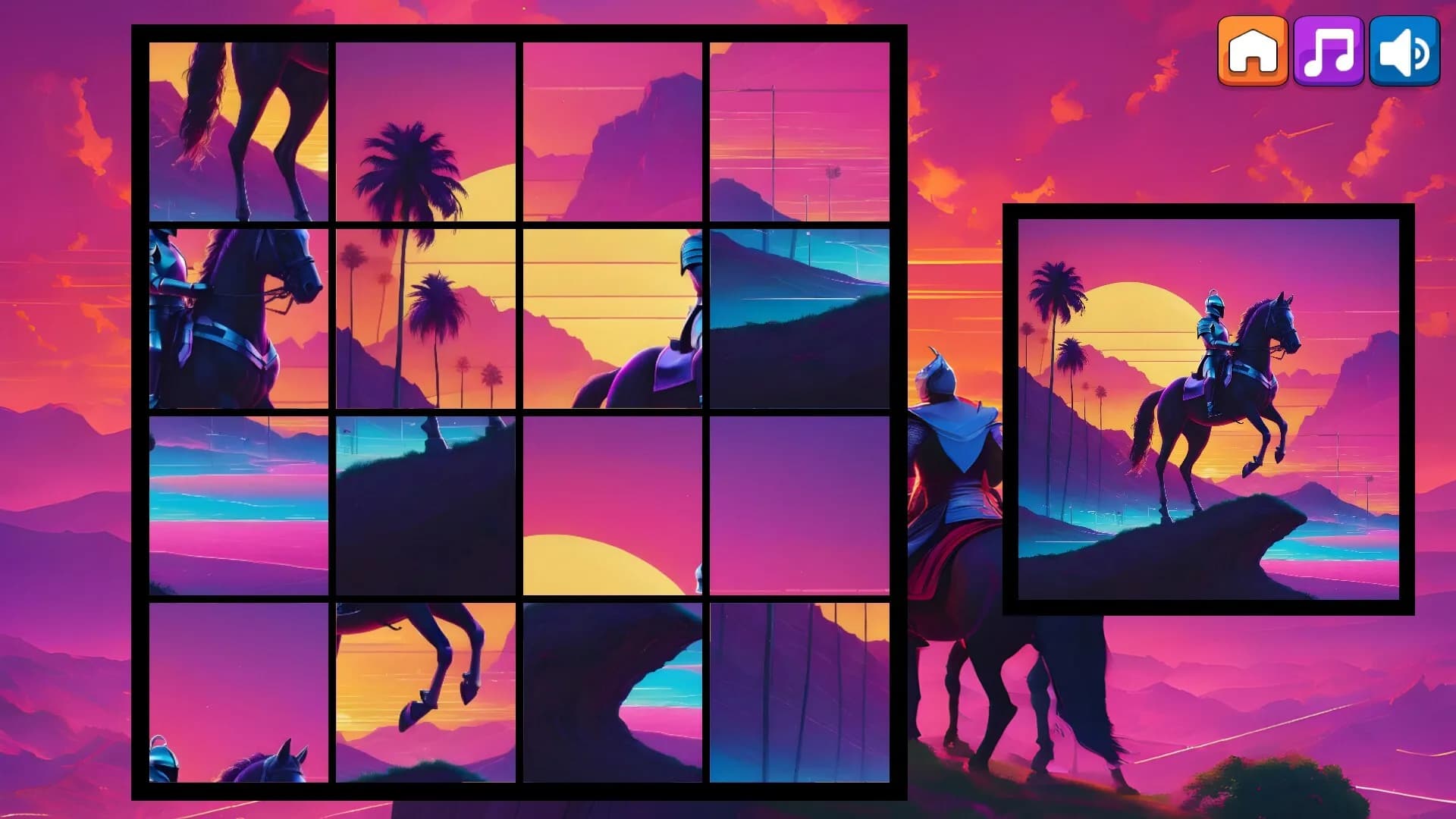 OG Puzzlers: Synthwave Knights görsel 4
