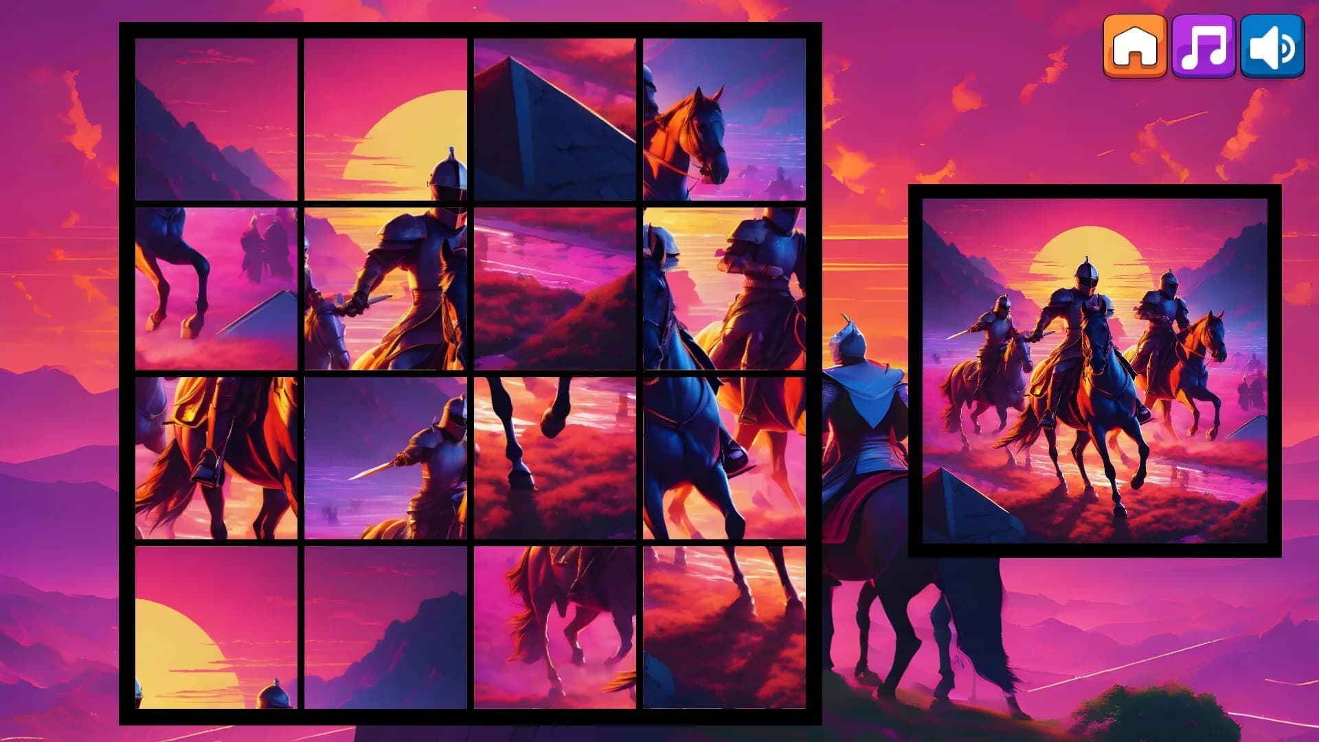 OG Puzzlers: Synthwave Knights görsel 5
