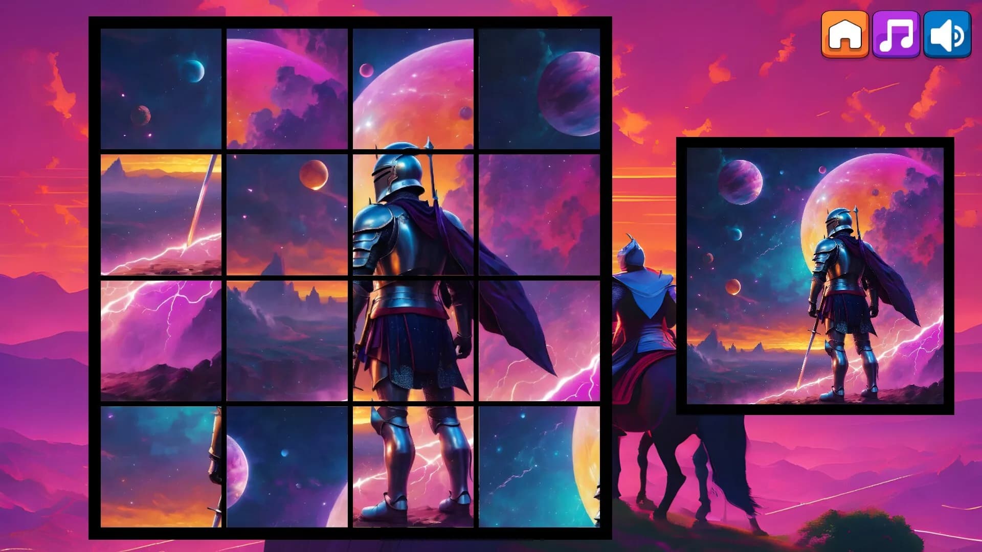 OG Puzzlers: Synthwave Knights görsel 6