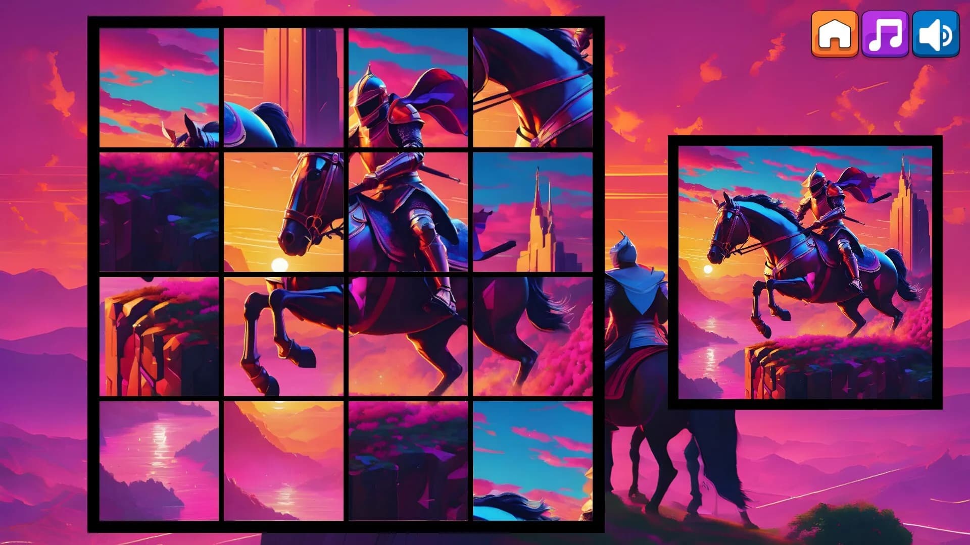 OG Puzzlers: Synthwave Knights görsel 7