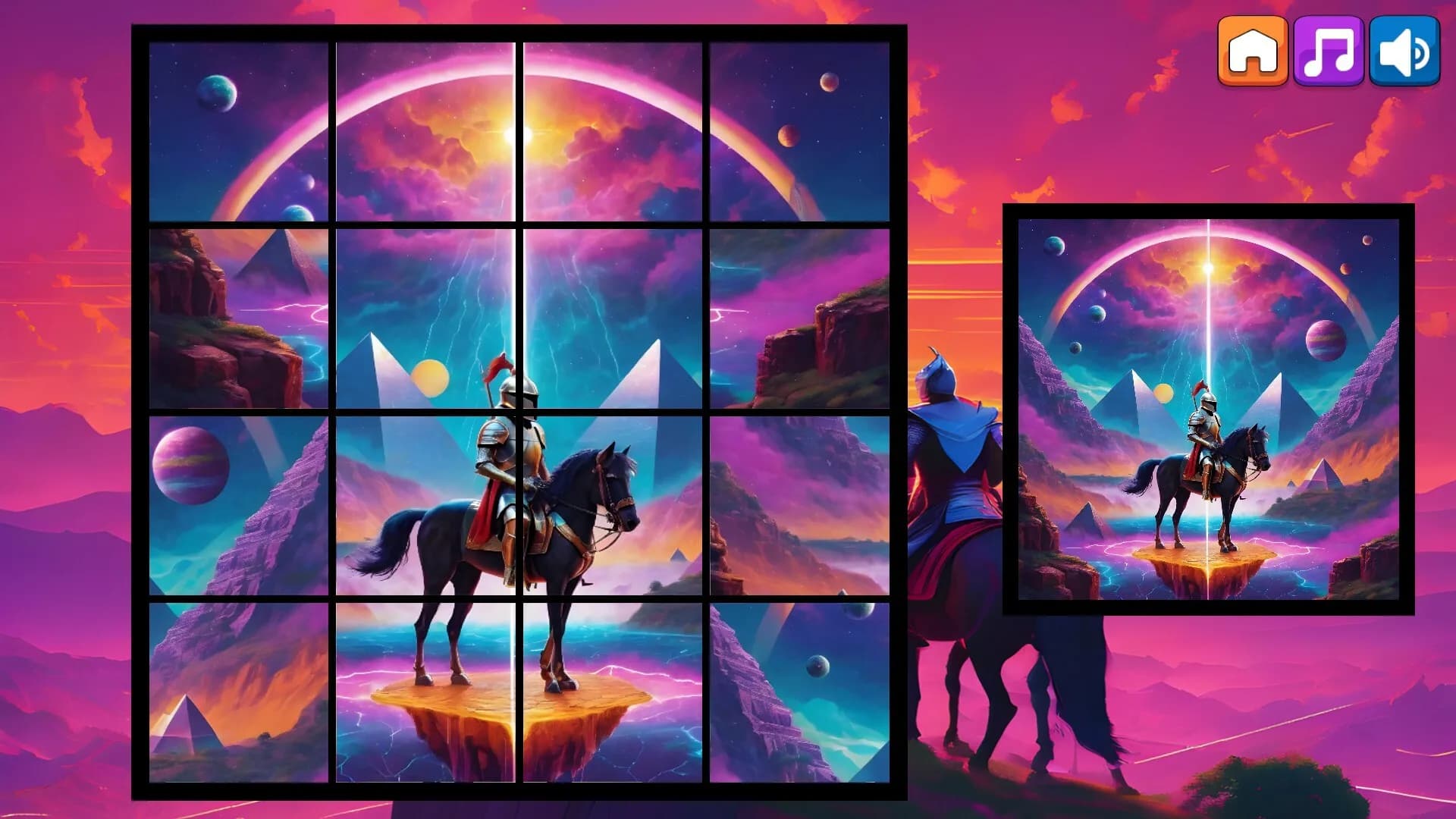OG Puzzlers: Synthwave Knights görsel 8