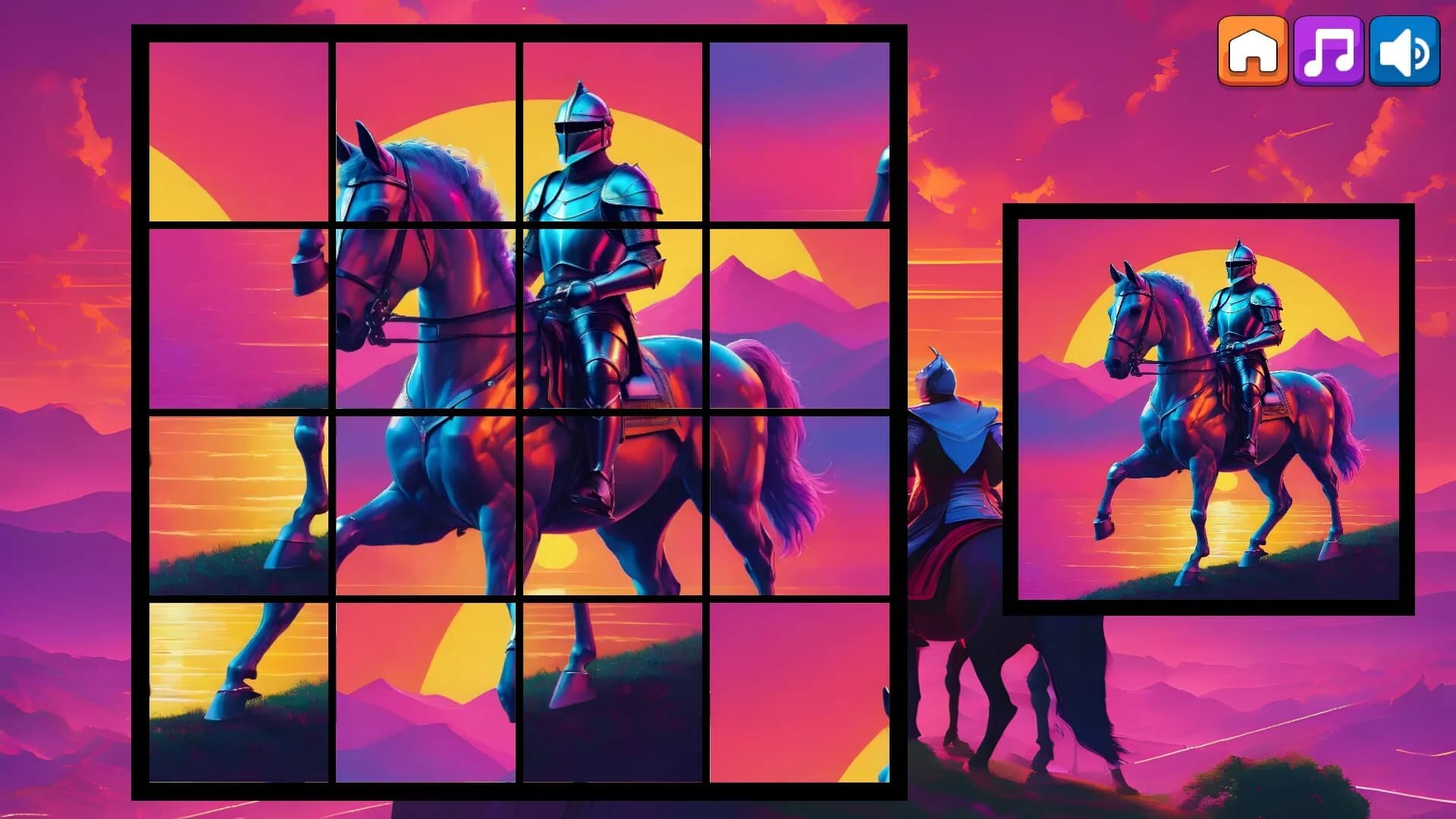 OG Puzzlers: Synthwave Knights görsel 10