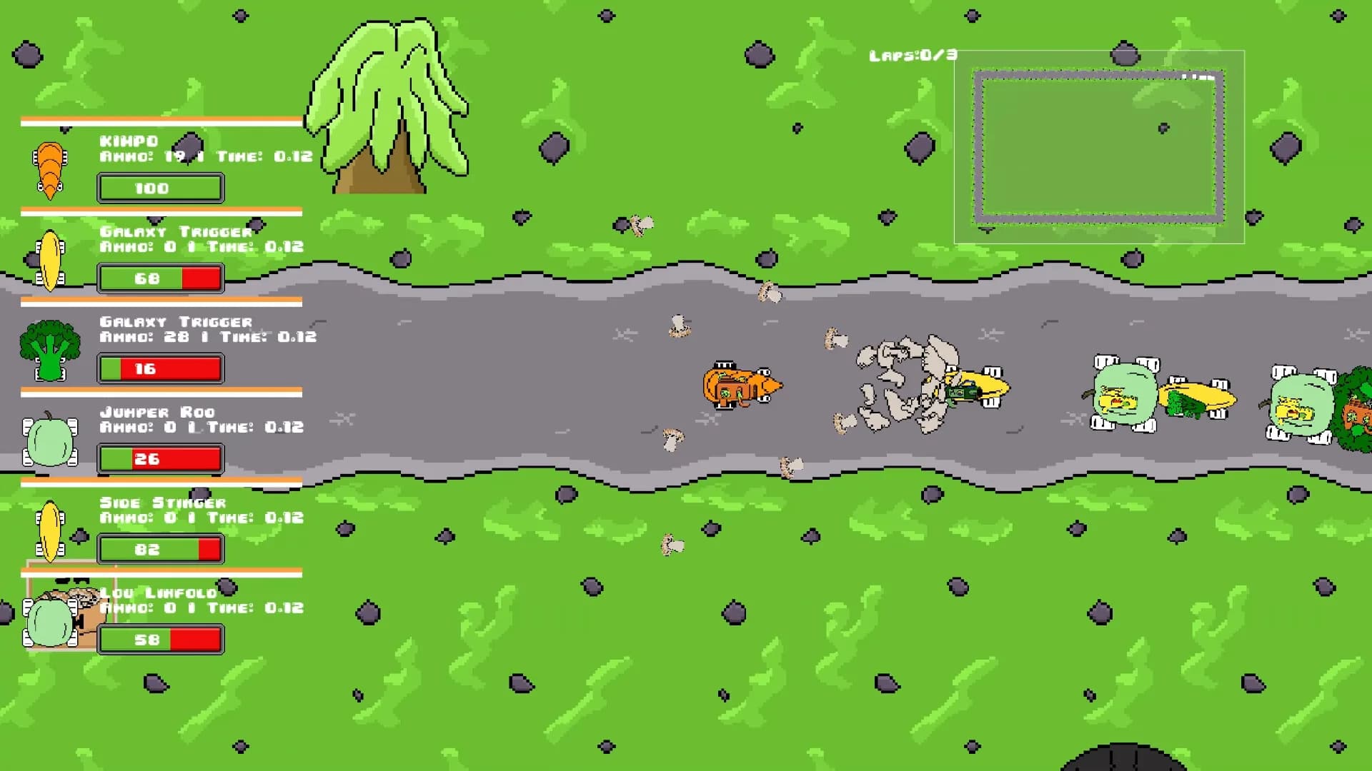 Veg out Crew 2D Racer görsel 3