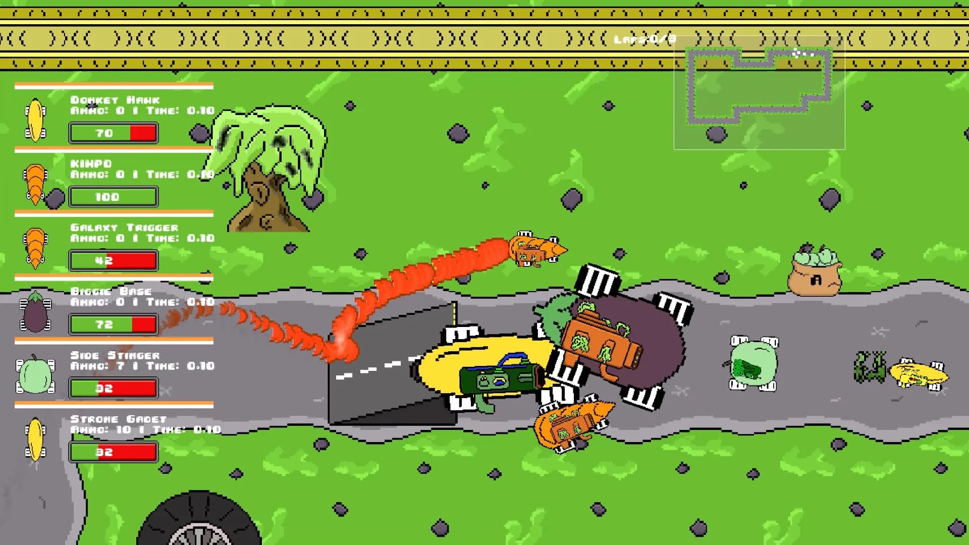 Veg out Crew 2D Racer görsel 5