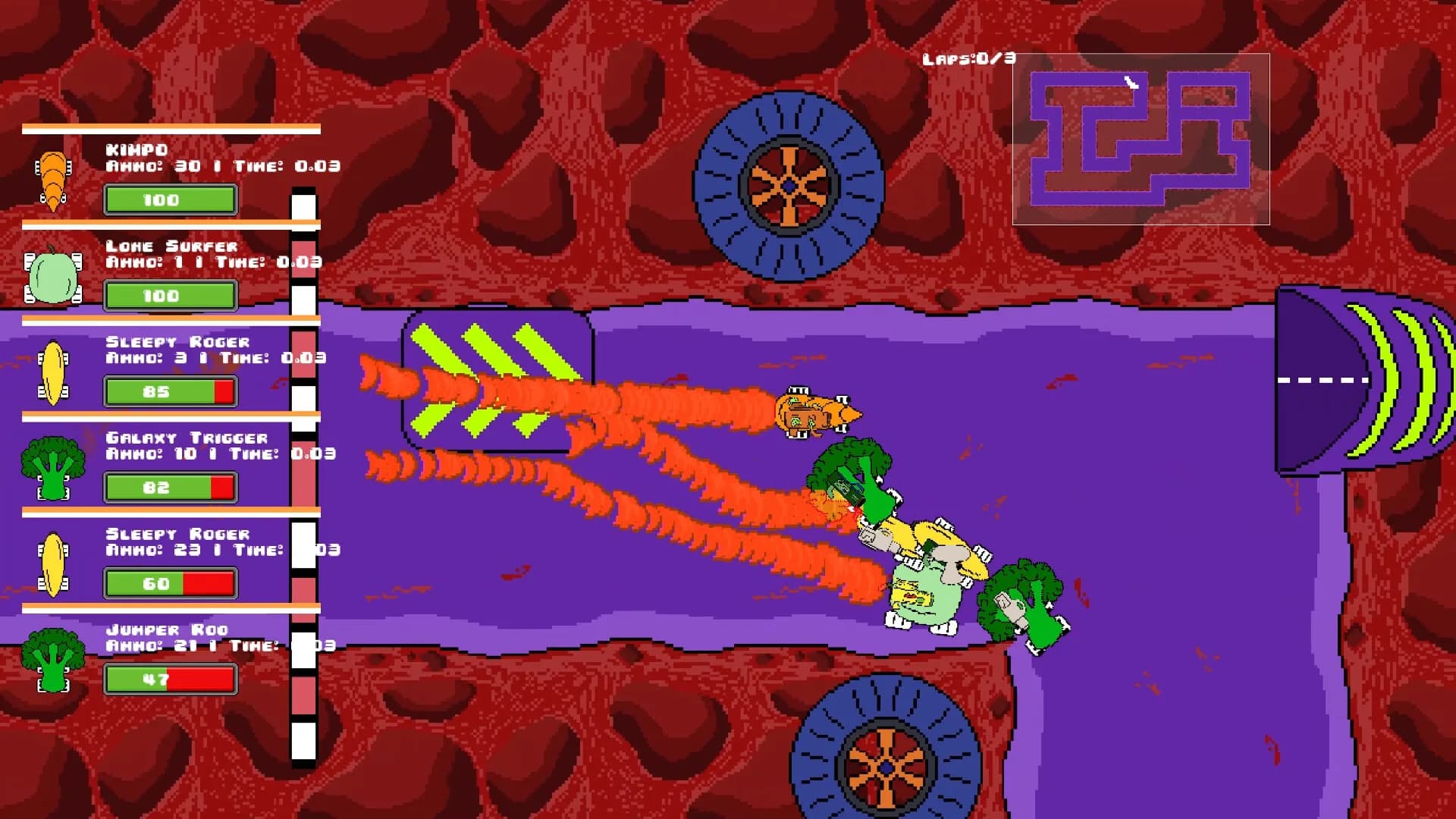 Veg out Crew 2D Racer görsel 8
