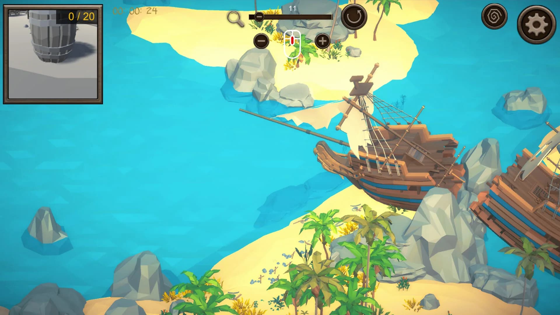 Hidden Pirates Top-Down 3D görsel 2