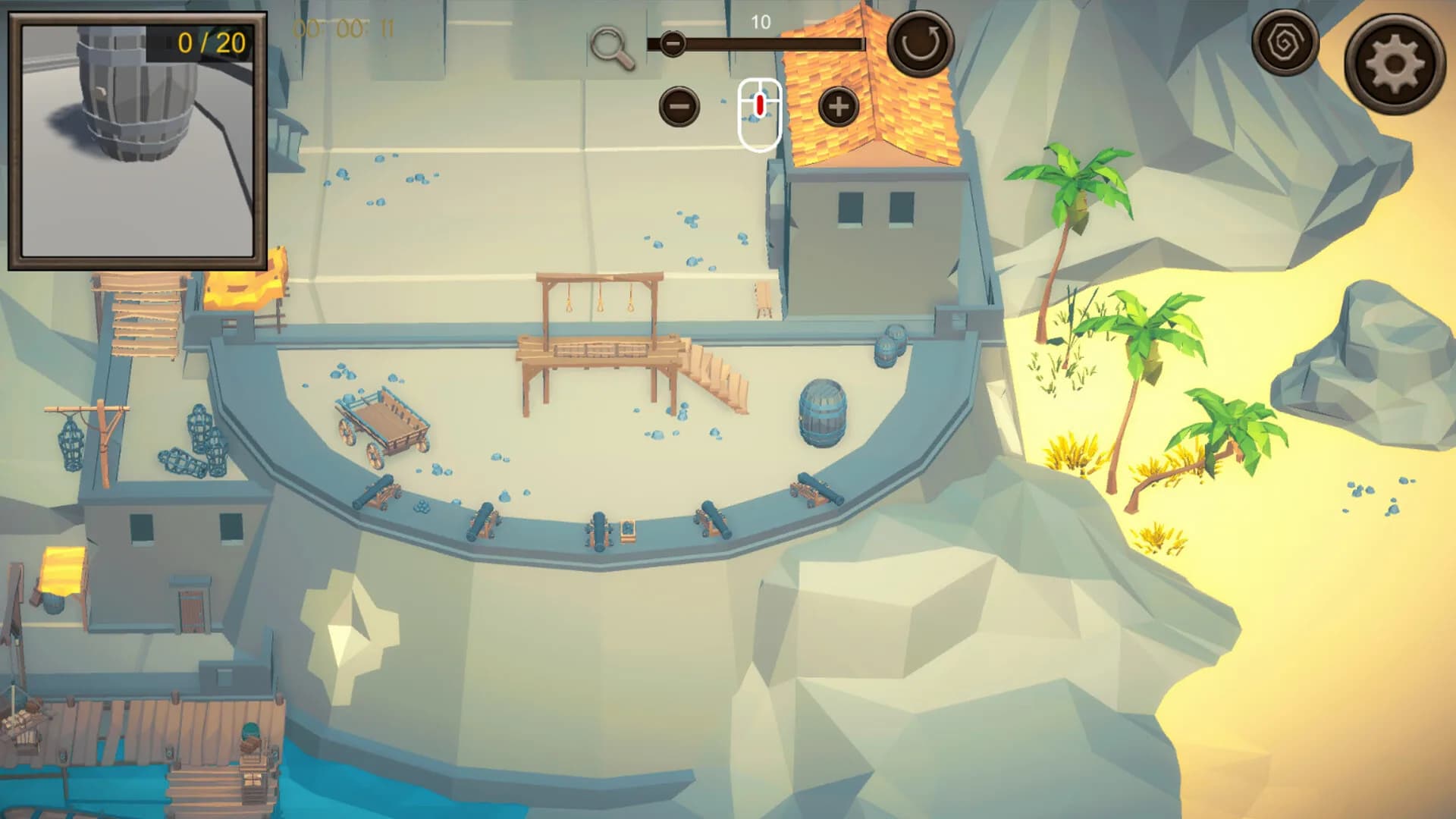 Hidden Pirates Top-Down 3D görsel 3