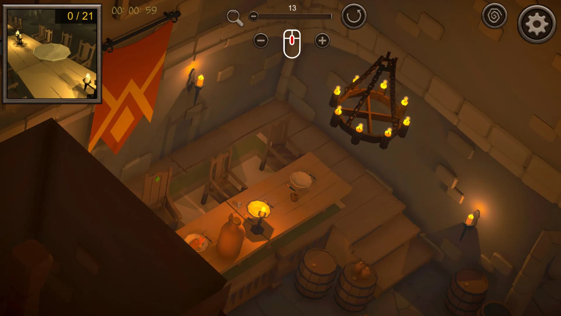 Hidden Castle Top-Down 3D görsel 2