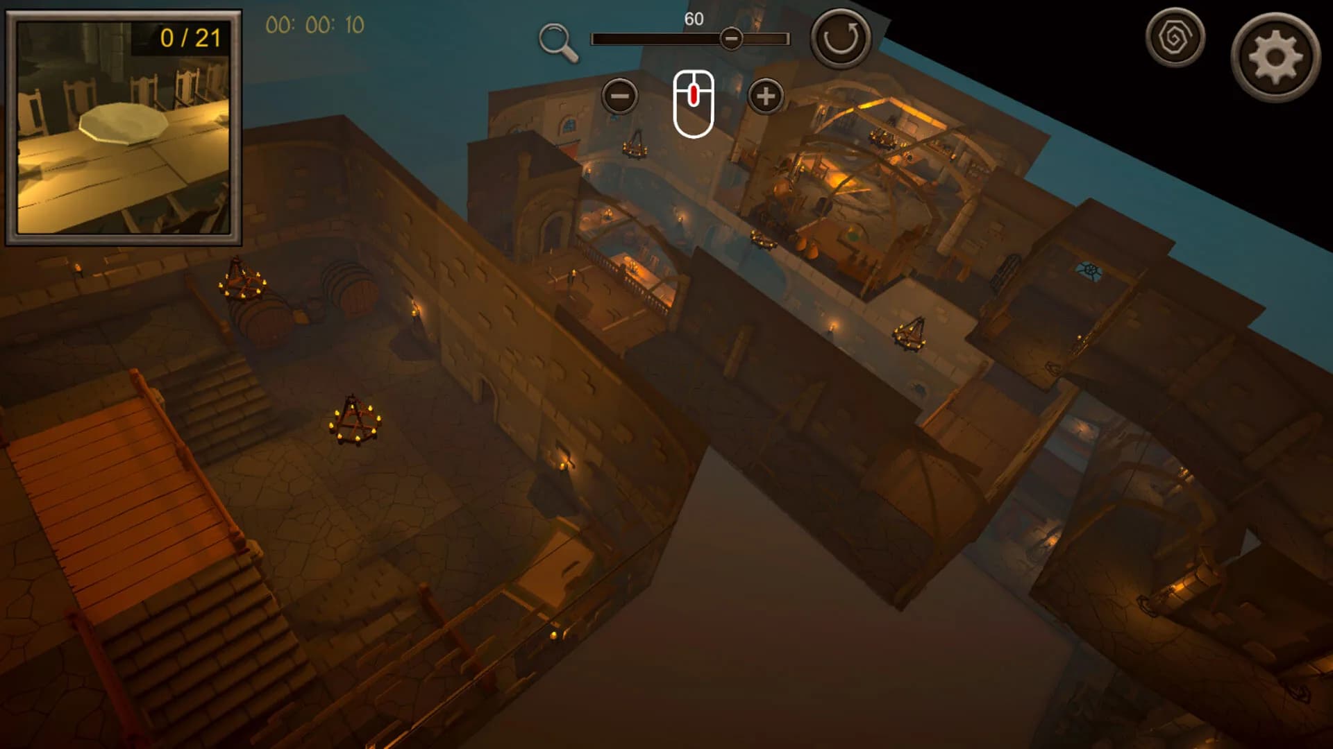 Hidden Castle Top-Down 3D görsel 4