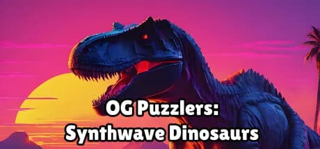 OG Puzzlers: Synthwave Dinosaurs görsel 1